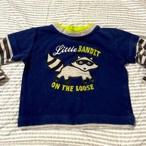 🔆5/$25 Little Bandit on the Loose Long Sleeve Tee Size 6-9 Months